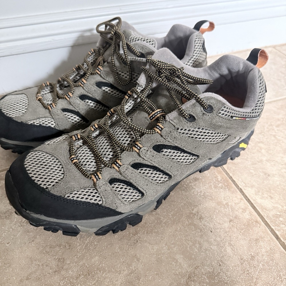 Merrell Moab Ventilator Low J86595 Walnut Mens Size 14 Hiking Shoes Vibram Suede